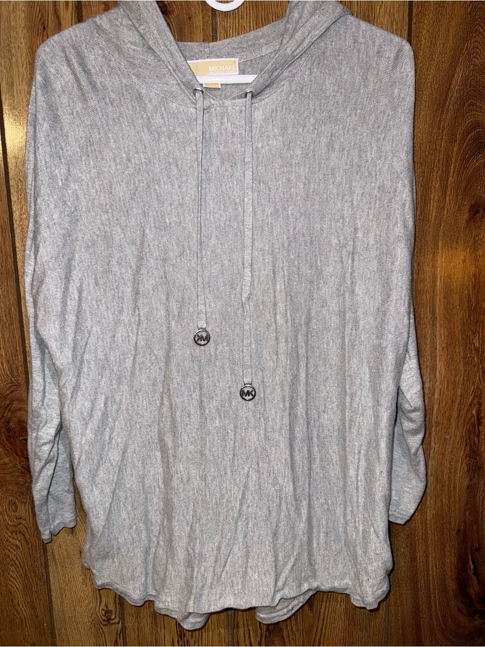 Michael Kors Light Gray Hooded Pullover 1X